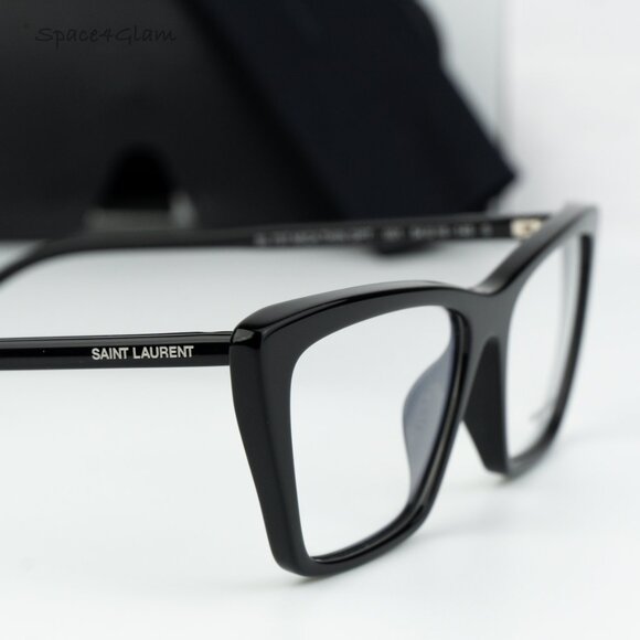 Saint Laurent Women Eyeglasses Black Cat Eye SL737 MICA THIN OPT 001 BRAND NEW - Picture 5 of 11